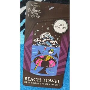 Disney Nightmare Before Christmas Bath Pool Beach Towel  28x58 Inches Summerween